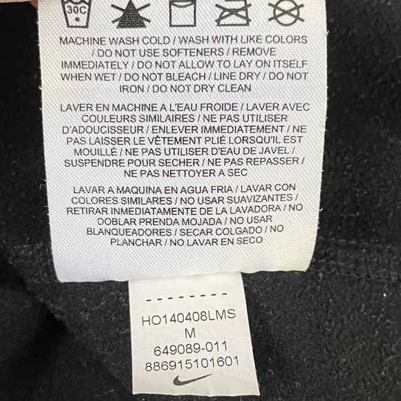 Nike Pro Half Zip Pullover Women’s Medium Black Stretch Athletic Casual Workout - Picture 8 of 13